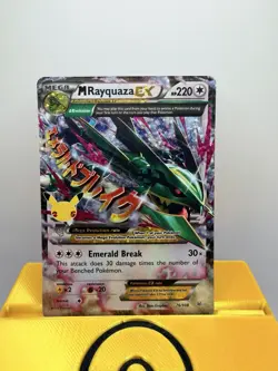 Pokemon TCG Mega M Rayquaza EX Card Celebrations Series 76/108 - Image 1