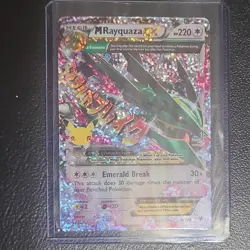 Pokemon M Rayquaza EX Full Art Holo 76/108 Celebrations 220 HP Emerald Break - Image 1