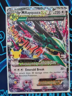 M Rayquaza EX 76/108 Celebrations Near Mint to Mint Pokemon Card - Image 1