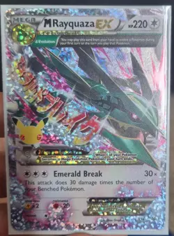 M Rayquaza EX 76/108 Celebrations Near Mint to Mint Pokemon Card - Image 2