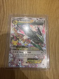 Pokemon TCG Mega M Rayquaza EX Card Celebrations Series 76/108 - Image 1