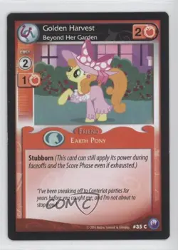 2014 My Little Pony Collectible Card Game - Canterlot Nights Golden Harvest #35 - Image 1
