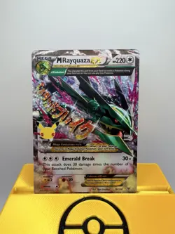 Pokemon TCG Mega M Rayquaza EX Card Celebrations Series 76/108 - Image 1