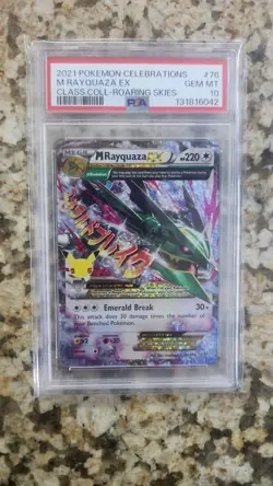 Pokemon M Rayquaza EX 76/108 Celebrations Classic Collection Holo PSA 10 English - Image 1
