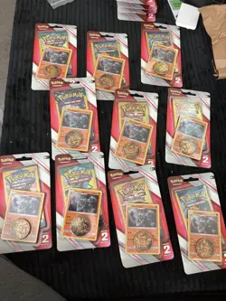 Pokemon 2 Mini Booster Packs Promo Brand New Coin Sealed and mega evolu Lot 21 - Image 2
