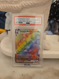 Pokemon Gyarados VMAX 207/203 Evolving Skies Secret Rare Holo Rainbow PSA 10 - Image 1