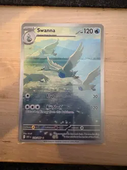 Pokemon Swanna 110/086 Illustration Rare SV: White Flare Full Art NM+ - Image 1