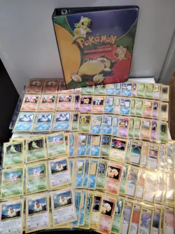 Pokemon TCG Base Set Lot 300 Common and Uncommon Lightly-Heavily Played - Image 1