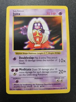 Pokemon Shadowless Base Set Jynx 31/102 NEAR MINT - Image 1