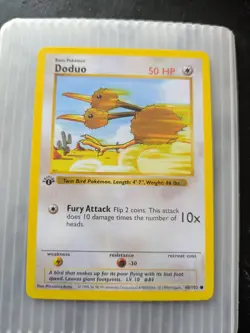 Pokemon Doduo Base Set, 1st Edition Shadowless 48/102 (N/M) - Image 1