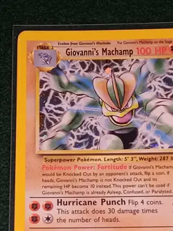 Pokemon Giovanni's Machamp 6/132 Gym Challenge Holo Rare Unlimited 100HP English - Image 5