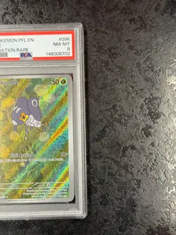 2025 POKEMON PFL EN NYMBLE ILLUSTRATION RARE #096 NM-MT PSA 8 - Image 2