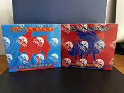 2 Of Pokemon Sword And Shield Base Elite Trainer Box Sealed Pokeball First Print - Image 1