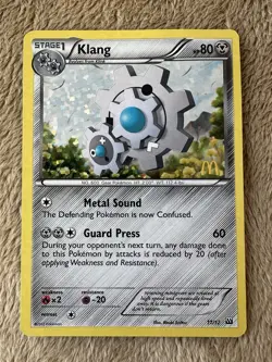 2012 Pokemon TCG McDonald’s Promo Klang Confetti Holo 11/12 LP - Image 1
