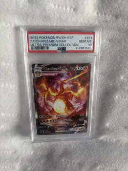 Pokemon TCG 2022 Sword & Shield Black Star Promo Charizard VMAX SWSH261 PSA 10 - Image 1