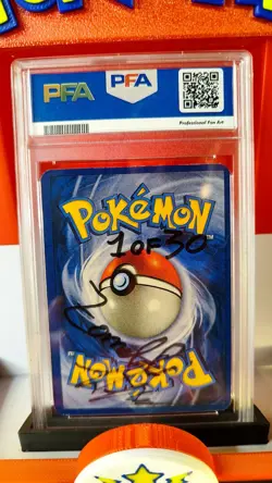 Pokemon Mega Gengar Ex Tera Cristal 30th Signed UV Italian Artist Fancard 1 Of30 - Image 4