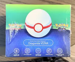 Pokemon GO Dragonite VSTAR Premier Deck Holder Kit Etched Foil Promo Booster - Image 1