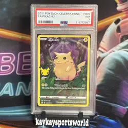 2021 Pokemon Celebrations Pikachu PSA 7 - Image 1