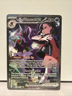 Pokemon TCG Marnie's Grimmsnarl EX 287/217 Ascended Full Art English Near Mint - Image 1