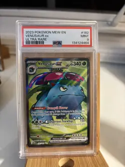 2023 POKEMON MEW EN-151 ULTRA RARE #182 VENUSAUR EX PSA 9 - Image 1