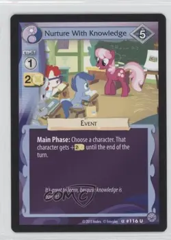 2013 My Little Pony Collectible Card Game - Premiere Nurture With Knowledge #116 - Image 1
