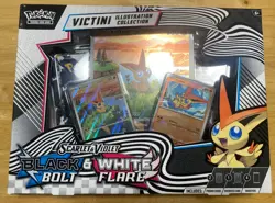 2X POKEMON SCARLET VIOLET BLACK BOLT & WHITE FLARE VICTINI - Image 1