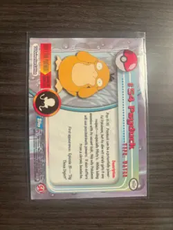 2000 Topps Chrome Pokemon Psyduck #54 — Vintage - Image 2