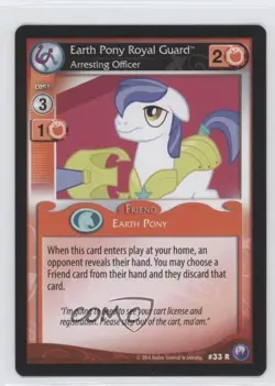2014 My Little Collectible Card Game - Canterlot Nights Earth Pony Royal Guard - Image 1