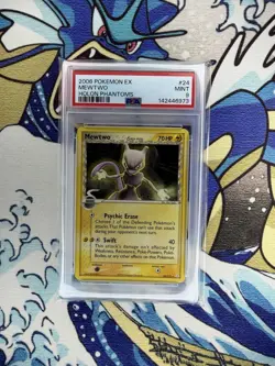 2006 POKEMON EX HOLON PHANTOMS #24 MEWTWO PSA 9 - Image 1