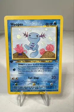 Wooper 71/75 Neo Discovery 1st edition pokemon - Image 1