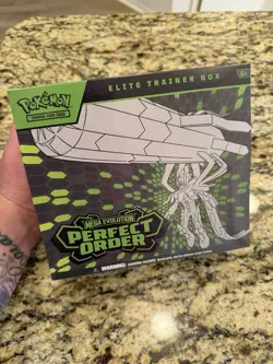 Pokemon TCG Mega Evolution: Perfect Order Elite Trainer Box Booster English 6+ - Image 1