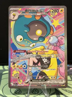 Pokemon TCG - Ascended Heroes Ionos Bellibolt EX SIR #279/217 NM Pack Fresh - Image 1