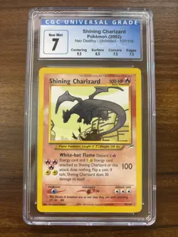 Pokemon TCG Shining Charizard Neo Destiny CGC 7 - Image 1