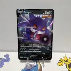 Pokemon TCG Gengar V 156/264 Fusion Strike Ultra Rare Holo 210 HP - Image 1