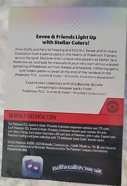 Pokemon Scarlett & Violet Prismatic Evolutions Booster Bundle new/sealed 6 Packs - Image 2