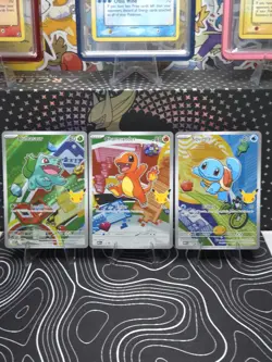 Pokemon First Partner Illustration Collection Series 1 Kanto Gen 1 Starters Set - Image 1