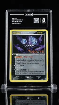 2005 Pokemon EX Deoxys 23/107 Sableye Reverse TAG NM/MT 8 - Image 1