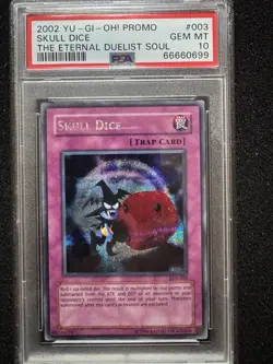 Limited Edition 2002 Yu-Gi-Oh! GEM MINT PSA 10 EDS Skull Dice Promo - Image 1