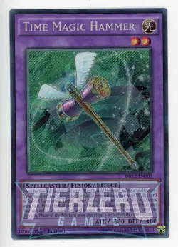 Yugioh Time Magic Hammer DRL2-EN009 Secret Rare 1st Edition NM/LP - Image 1