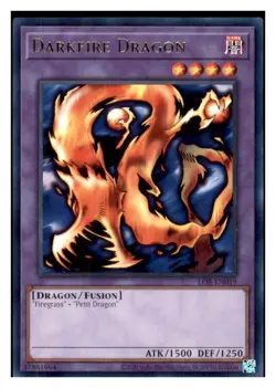 Yugioh! Darkfire Dragon-LOB-EN019- Rare-NM Unlimited - Image 1
