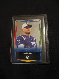 2025 NFL UNO Elite CORE WILD CARD Foil #065 MATT GAY COLTS Ssp Flux Holo Rare - Image 1