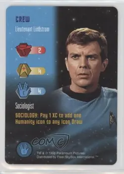 1996 Star Trek - The Card Game Crew Lieutenant Lindstrom - Image 1