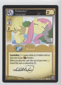 2013 My Little Pony Collectible Card Game - Premiere Fluttershy #84 - Image 1