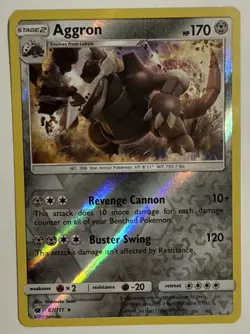 Aggron 67/111 Crimson Invasion Holo Rare Pokemon Card Near Mint - Image 1