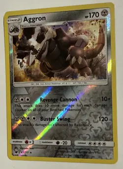 Aggron 67/111 Crimson Invasion Holo Rare Pokemon Card Near Mint - Image 3