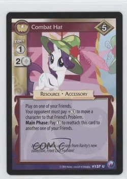 2014 My Little Pony Collectible Card Game - Canterlot Nights Combat Hat #137 - Image 1