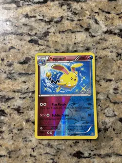 Pokemon TCG Azumarill 77/114 Steam Siege Reverse Holo NM - Shiny - Image 1