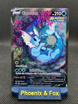 Vaporeon v SWSH181 Sword & Shield Promo Holo Pokemon TCG Card NM - Image 1