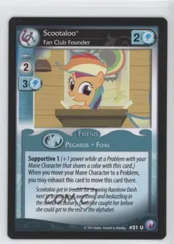 2014 My Little Pony Collectible Card Game - Canterlot Nights Scootaloo #21 - Image 1