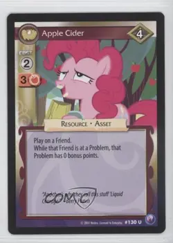 2014 My Little Pony Collectible Card Game - Canterlot Nights Apple Cider #130 - Image 1